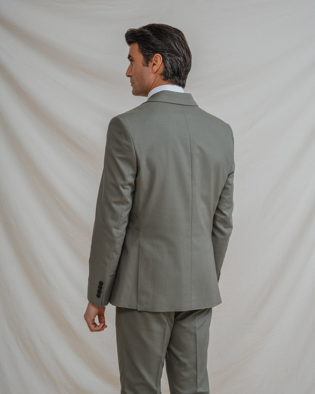 CHAQUETA CRUZADA TRAJE VERDE