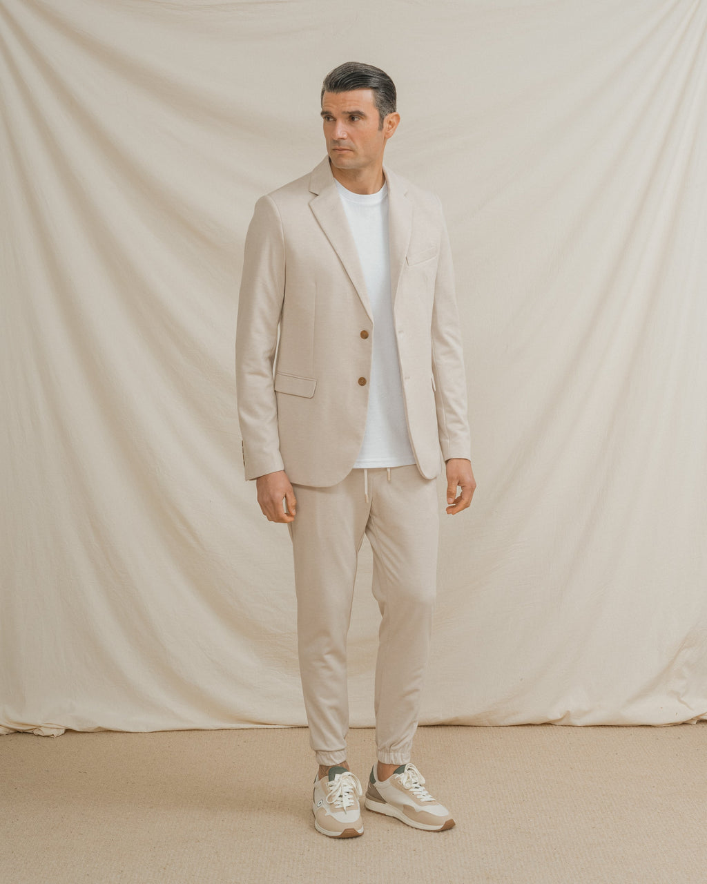 BLAZER CASUAL ESTRUCTURA BEIGE