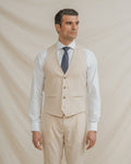 CHALECO TRAJE BEIGE