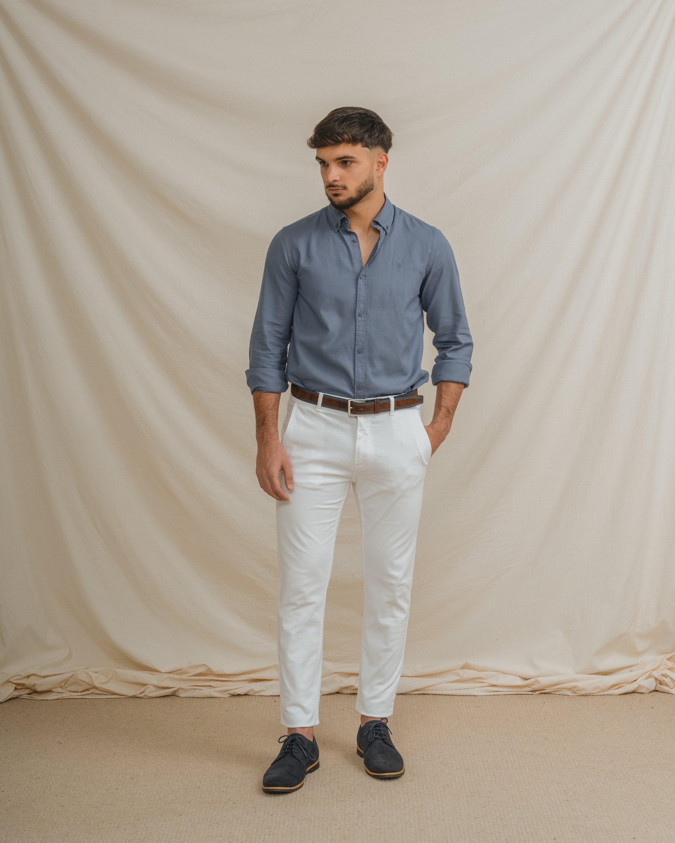CAMISA ESTRUCTURA AZUL