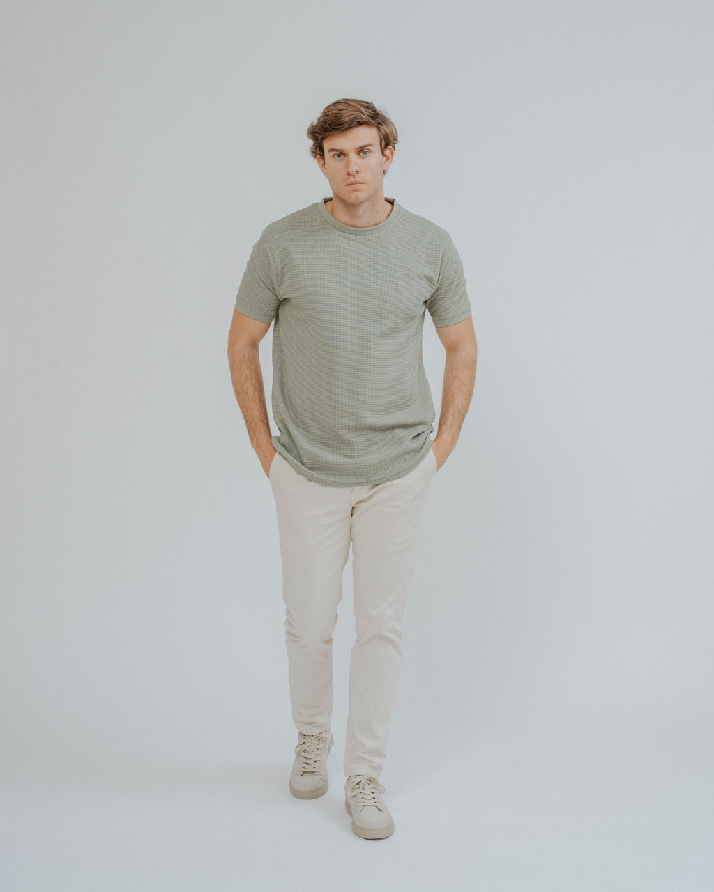 CAMISETA ESTRUCTURA PERFORADA VERDE