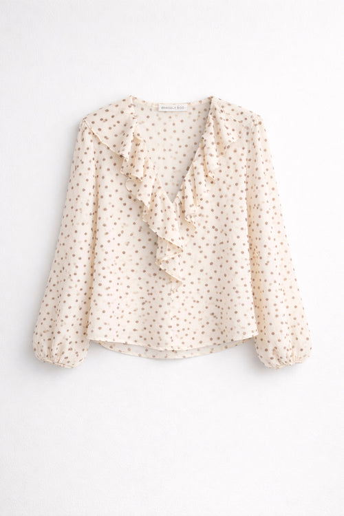 BLUSA VOLANTES LUNARES