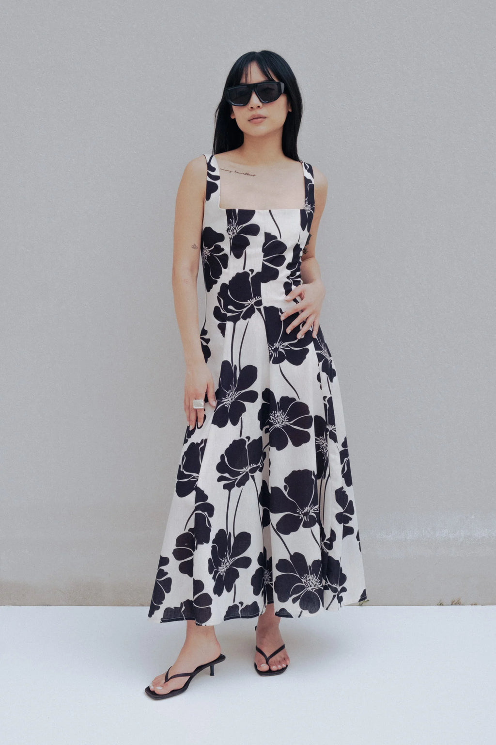 VESTIDO MIDI ESTAMPADO