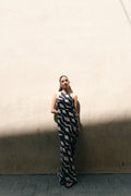 VESTIDO MIDI HALTER ESTAMPADO