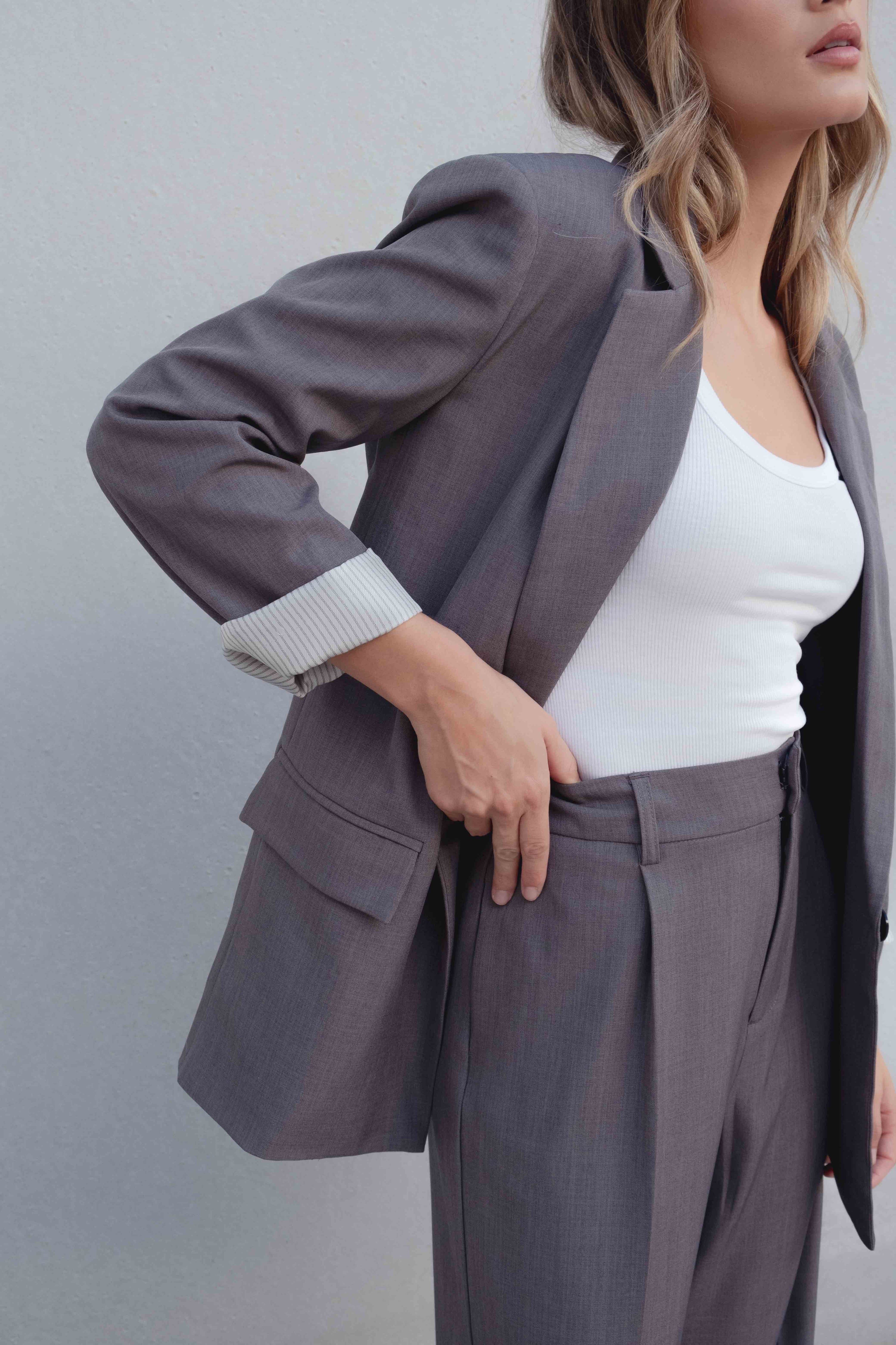 BLAZER PUÑO ESTAMPADO