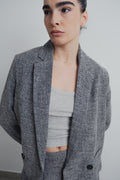 BLAZER ESTRUCTURA CRUZADA CROPPED