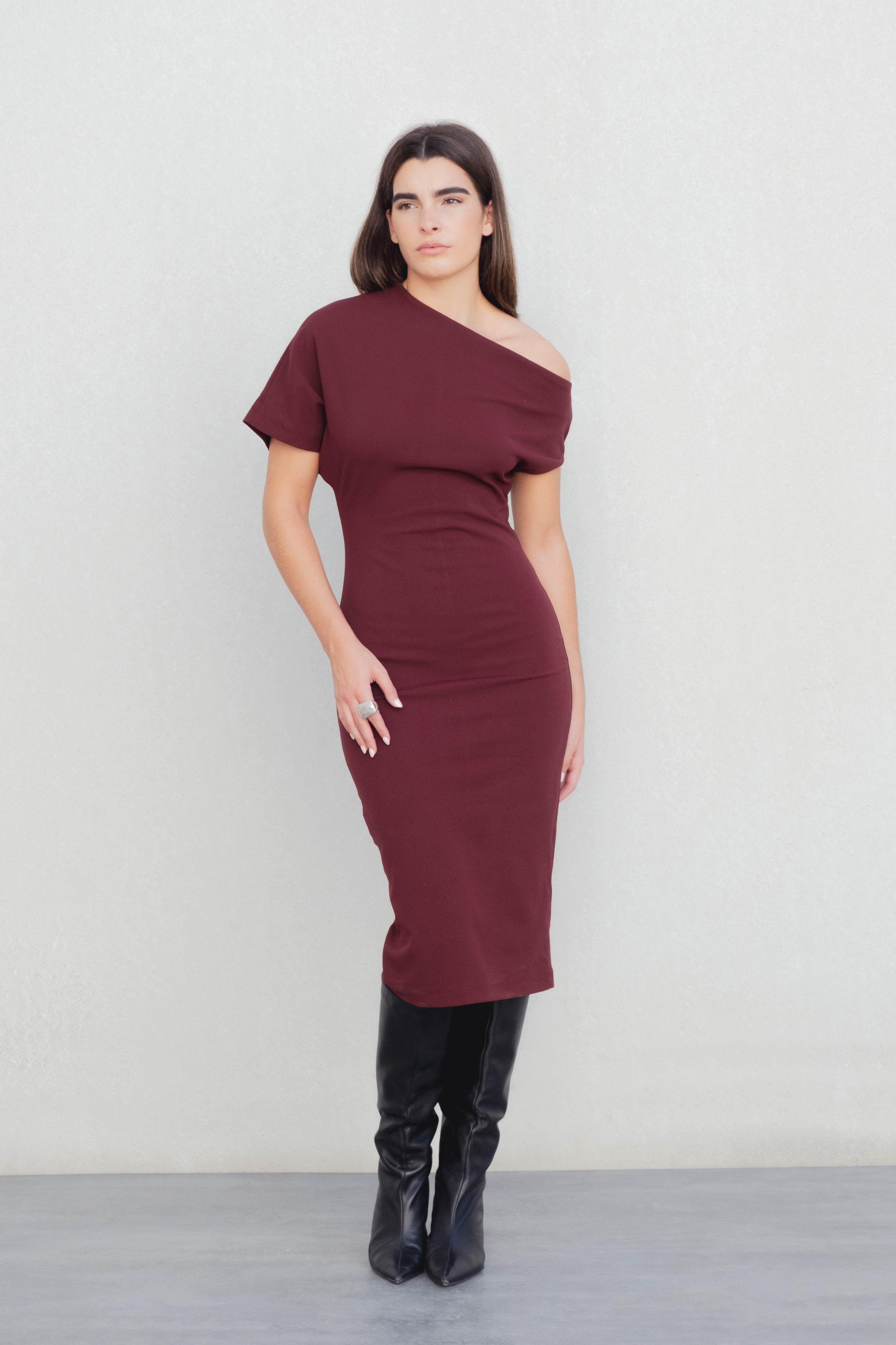 VESTIDO ASIMETRICO