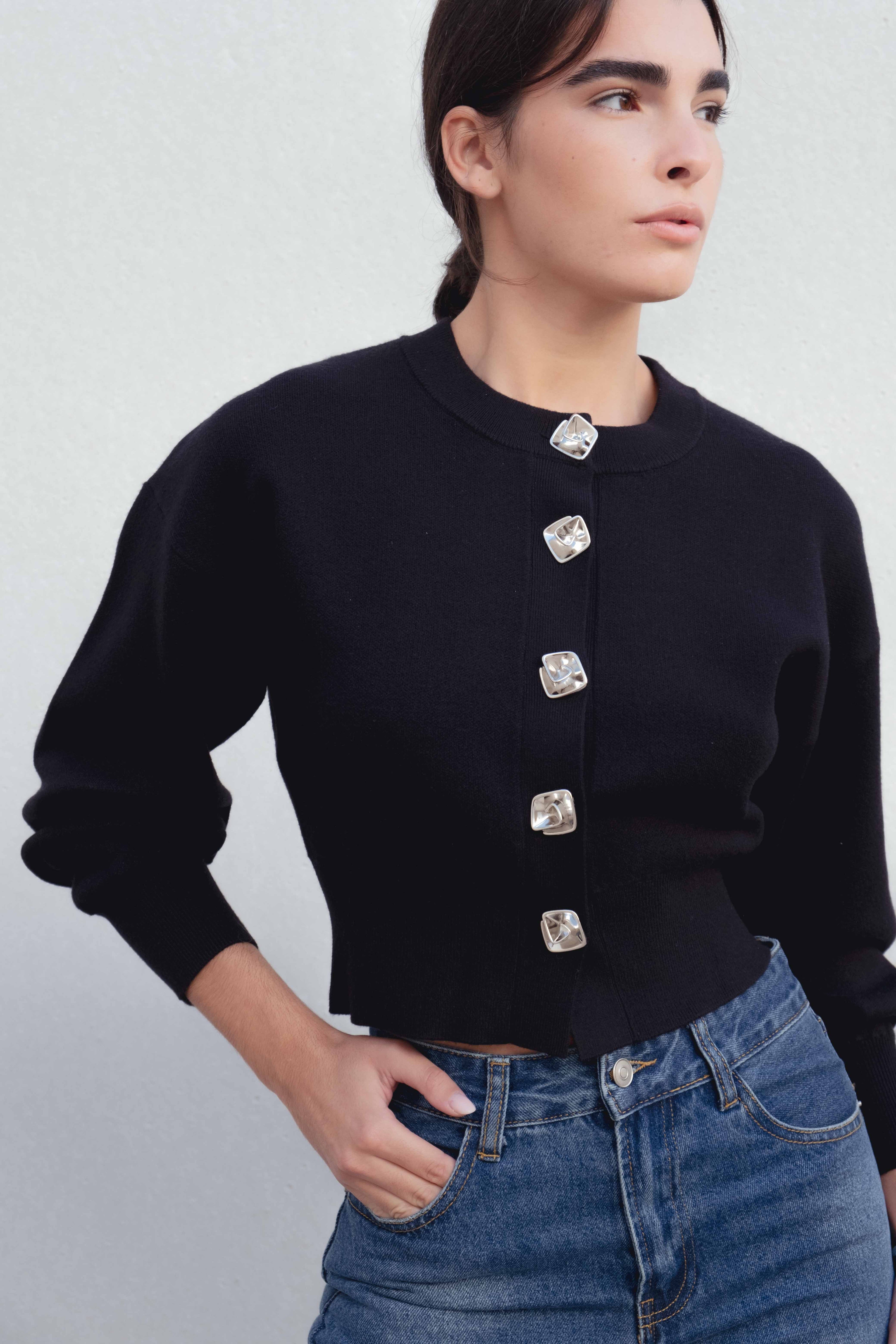CHAQUETA PUNTO BOTONES