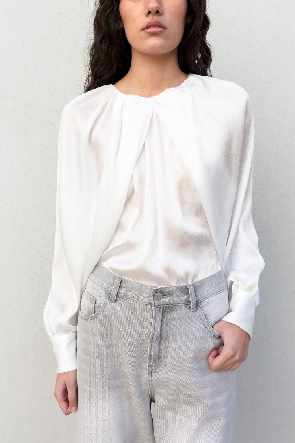 BLUSA SATINADA